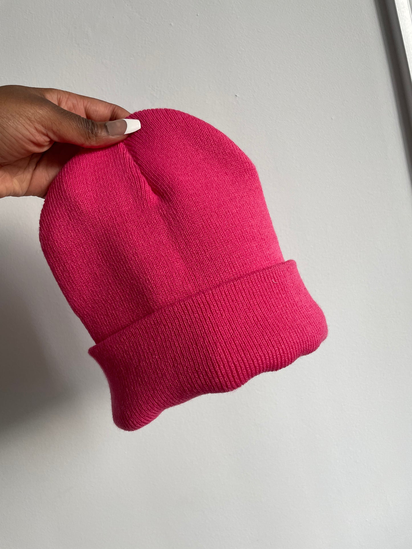 Satin Lined Beanie - Pink