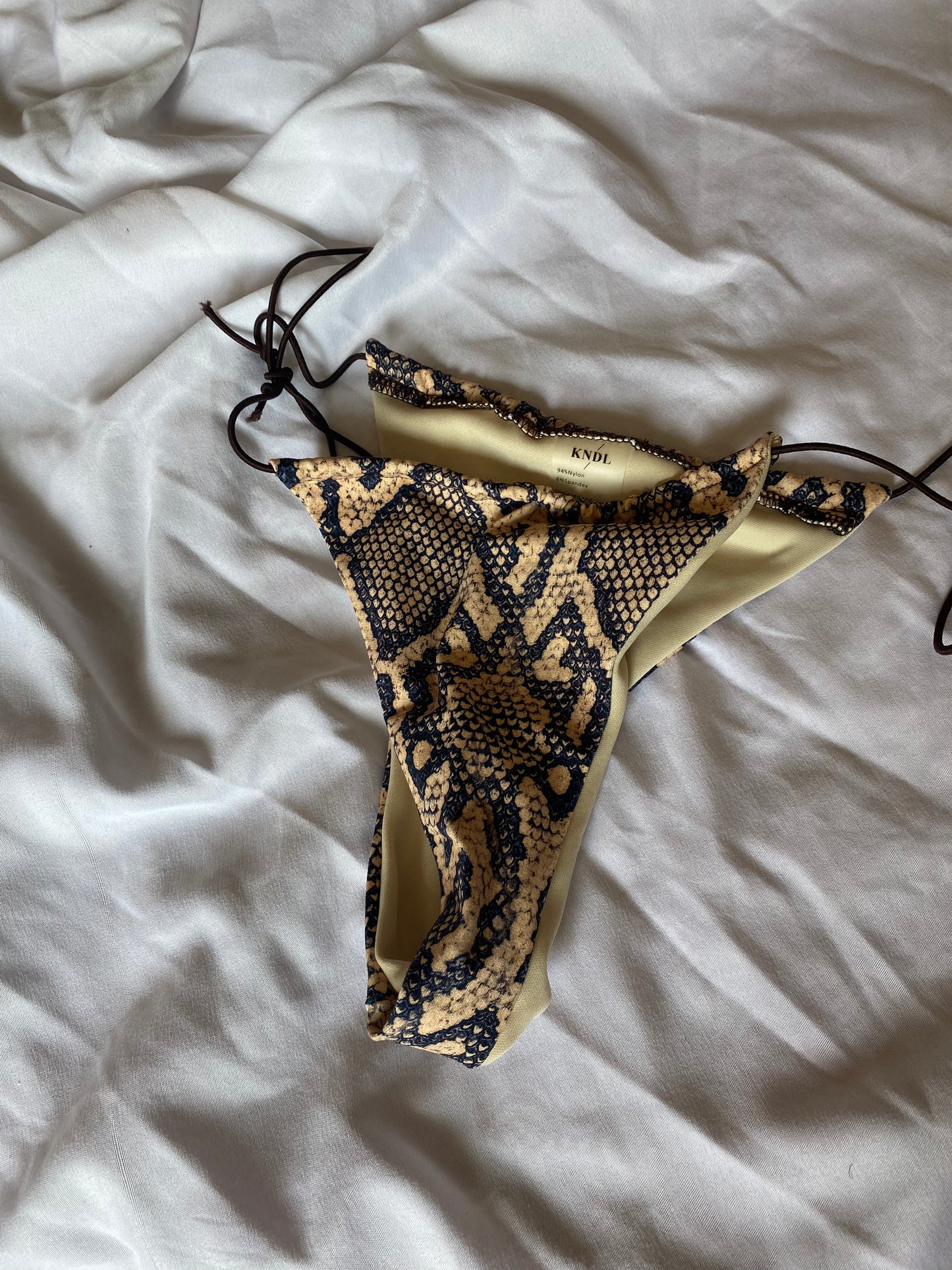 Snakeskin Bikini Bottoms